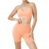 Women Seamless Yoga Set 2 Piece Workout Sport Bra with High Waist Shorts Legging Outfit Tracksuit.