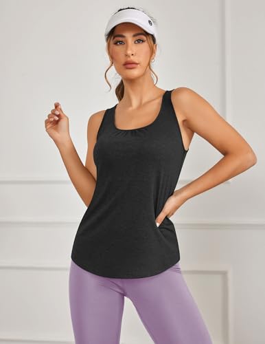 41G55iIjYXL.jpg Workout Tank Tops for Women Racerback Loose Fit Yoga Top Sleeveless Gym Shirt Running Athletic Tanks Pack S-3XL