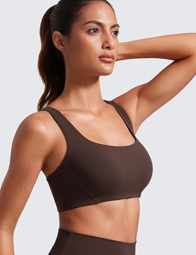Butterlift Double Lined Square Neck Sports Bras for Women - Wireless V-Shaped Racerback Workout Yoga Top Non Padded