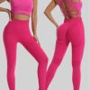 2 Piece Workout Sets for Women Sports Bras and High Waisted Leggings Yoga Outfits Set for Women