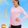 Women's Long Sleeve Shirts UPF 50+ Sun Protection Shirts for Hiking Fishing Workout Rash Guard