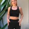 Womens Workout Sets 2 Piece - Acid Wash Seamless Yoga Outfits High Waist Leggings Padded Racerback Sports Bra Gym Set