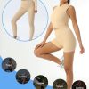 6 PCS Workout Sets for Women Ribbed Women's Athletic Clothing Sets Pilates Yoga Outfits Sports Bra Leggings Workout Set