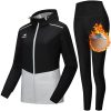 HOTSUIT Slim Sauna Suit for Women Weight Loss, Non Rip Sauna Jacket Sauna Leggings for Workout, Black