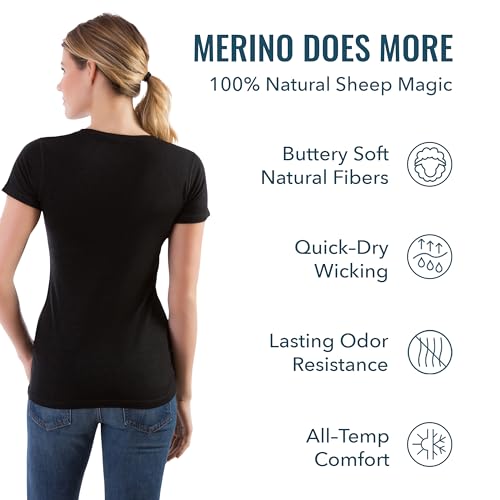 Women's Merino T-Shirt by Woolly | RWS Certified | Soft, Stink Free, Seattle Designed