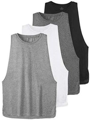 Workout Tank Tops for Women Lightweight Running Tanks Basic Gym Tops Sleeveless Athletic Yoga Shirts-4 Pack