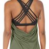 Women's Open Back Workout Athletic Yoga Tank Tops with Built in Bra