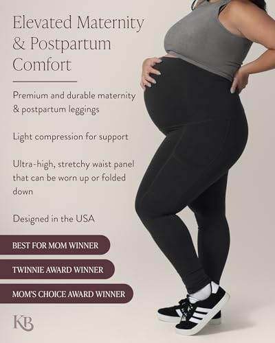 Louisa Ultra High-Waisted Over The Bump Maternity Pregnancy Leggings