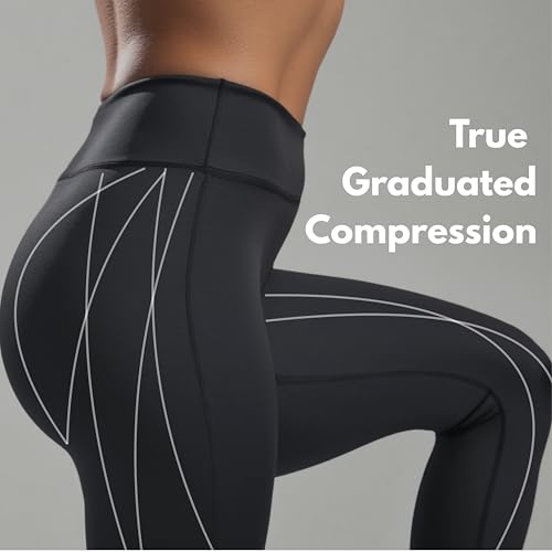 Tummy Control Compression Leggings for Women | High Waisted Workout Yoga Pants (Black Regular + Black with Pockets, 3XLarge)