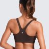 Butterlift Double Lined Square Neck Sports Bras for Women - Wireless V-Shaped Racerback Workout Yoga Top Non Padded