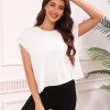 Womens 3 Pack Open Back Tops Casual Short Sleeve Workout Shirts Y2k Crop Athletic Tops Gym Yoga Running Tees