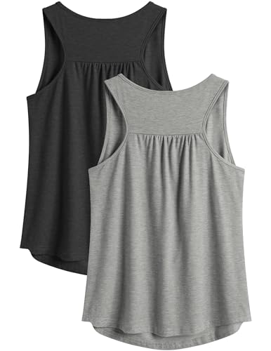 41sn0KD1i5L.jpg Workout Tank Tops for Women Racerback Loose Fit Yoga Top Sleeveless Gym Shirt Running Athletic Tanks Pack S-3XL
