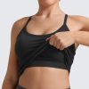Seamless Workout Tank Tops for Women Racerback Athletic Camisole Sports Shirts with Built in Bra
