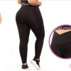 Cross Waist Forest Black Navonella Workout Colombian Leggings