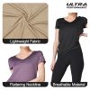 Women's V-Neck Activewear T-Shirts 3 Pack Athletic Womens Short Sleeve Workout Tops Dry Fit Shirt Gym & Yoga Tees for Women