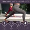 Leakproof Womens Leggings: Leggings with Pockets Designed with Built-in Bladder Leakage Pads for Women (25" Inseam)