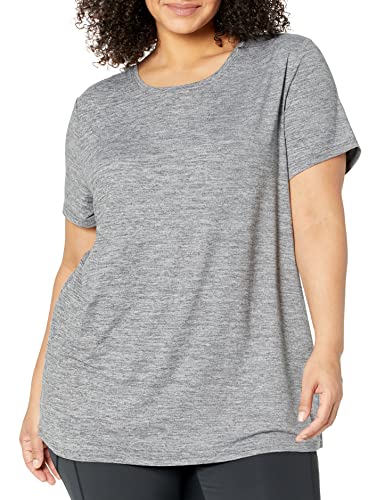Women's Active Quick Dry Tech Stretch Short-Sleeve Crewneck T-Shirt (Available in Plus Size), Multipacks