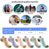 Womens Ankle Socks 6 Pairs Cushioned Running Athletic No Show Socks With Tab