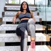 Women’s Workout Sets 2 Piece - Seamless Yoga Leggings and Cross-Strap Sports Bra Gym Outfits Activewear Matching Set