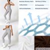 Women 2 Piece Workout Sets (2025 NEW) Yoga Outfit Open Back Tank Top High Waisted Leggings Gym Sets Tracksuits
