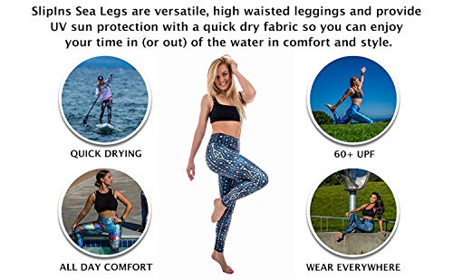 51RIyi5U8L.jpg Sea Legs Sun Protective Leggings with 60+ UPF Protection - for Yoga, Surfing, Swim, Diving, Snorkeling, Water Sports