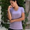 51ejK1BkIEL.jpg 5 Pack Women’s Short Sleeve V-Neck Workout T-Shirts – Athletic Gym Fitness Pilates Plus Size Active Tees