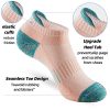 Womens Ankle Socks 6 Pairs Cushioned Running Athletic No Show Socks With Tab